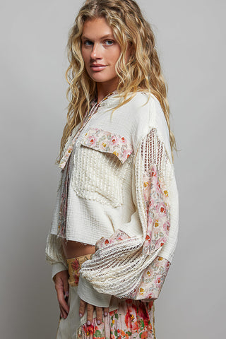 Charlotte Frayed Button Up