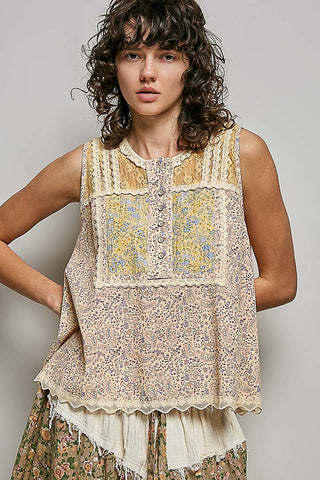 Dani Lace Trim Top