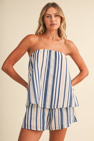 Cove Striped Shorts Set