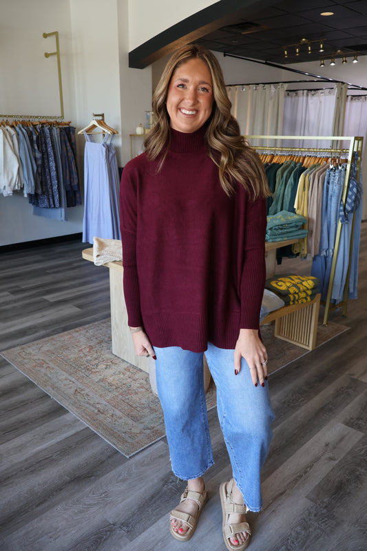 Keisha Mock Neck Sweater