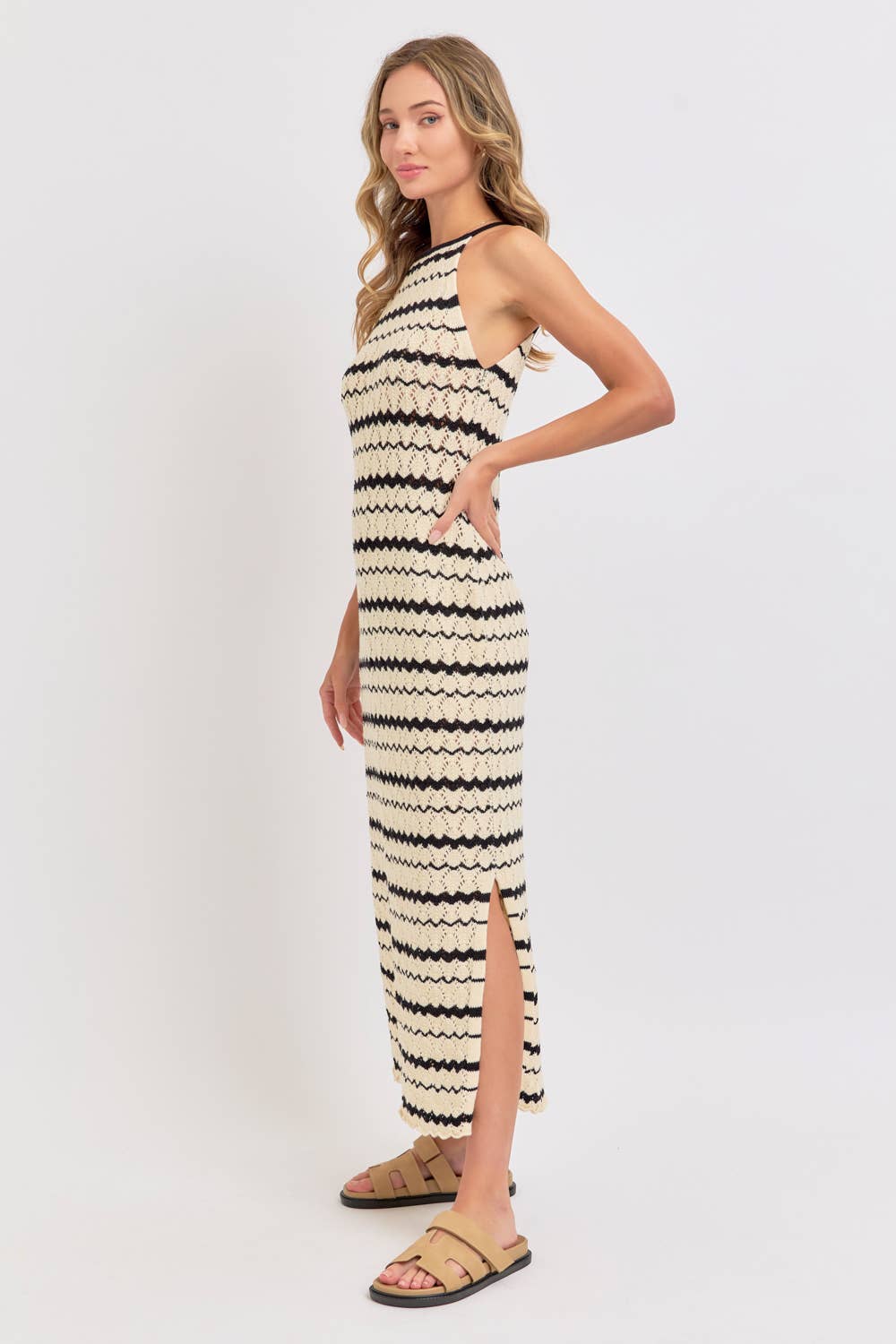 Celine Crochet Maxi Dress