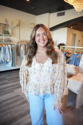 Thea Sheer Floral Top