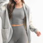Arielle Driftwood Hooded Cardigan