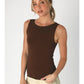 Gianna Clean Boat Neck Tank Top