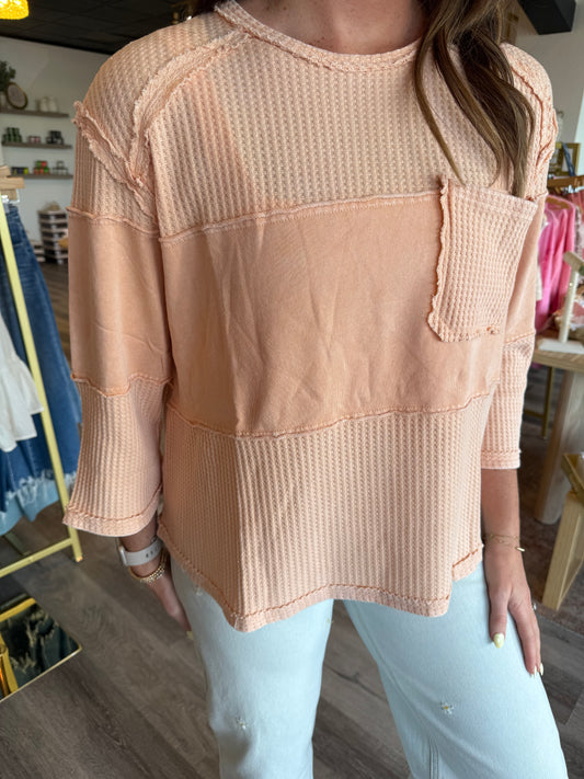 Kat Detailed Stitching Top