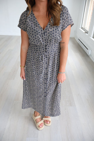 Sanna Iris Floral Midi Dress
