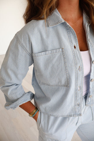 Erin Denim Railroad Jacket