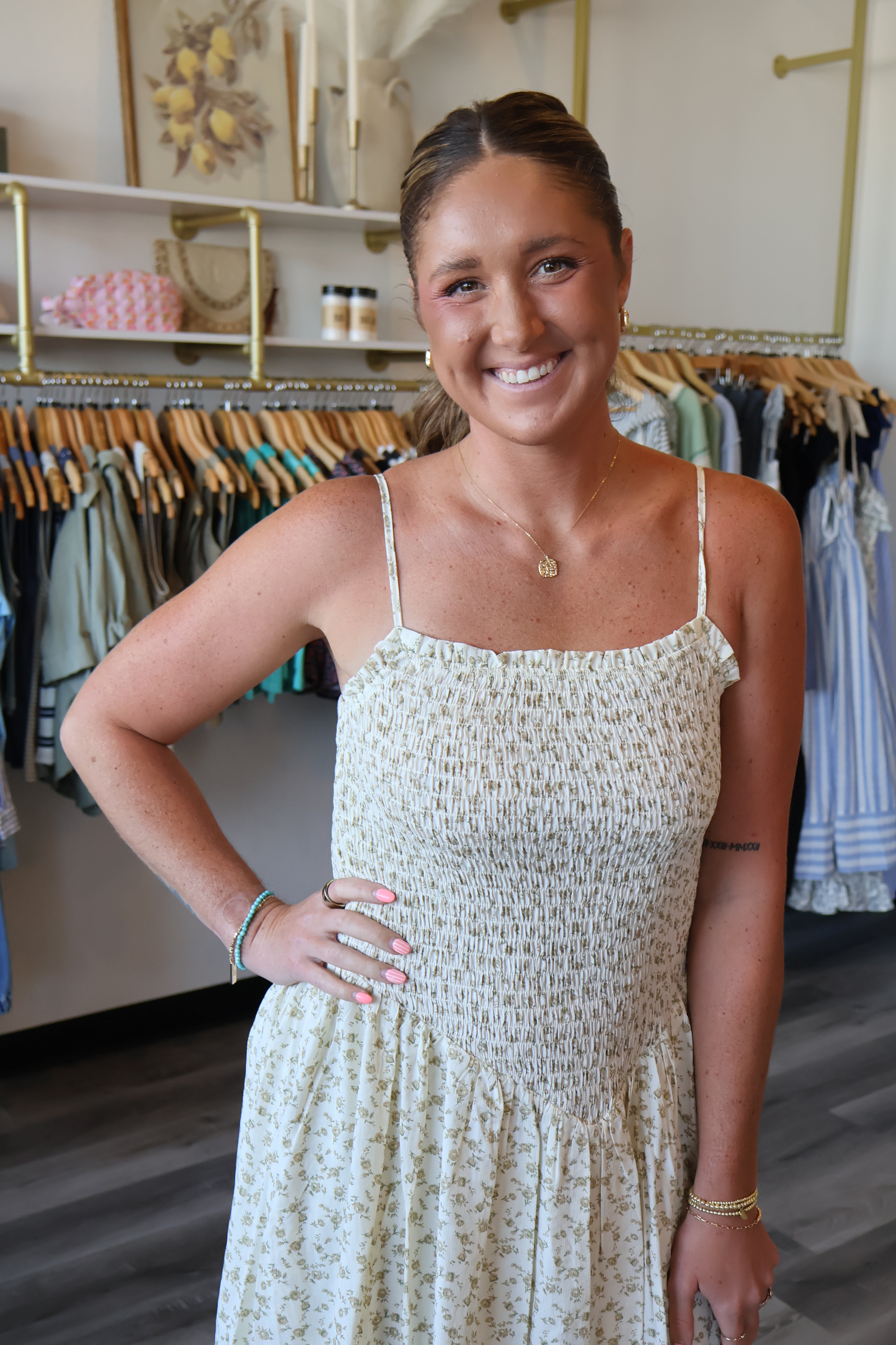 Rae Floral Smocked Dress