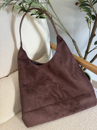 Teagan Suede Shoulder Bag