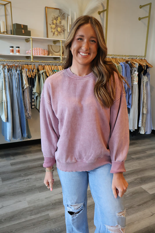 Melissa Oversized Fleece Pullover