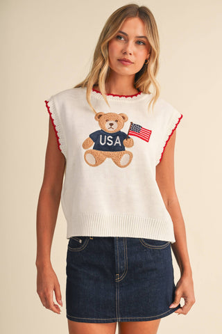 Teddy Bear Sweater Vest