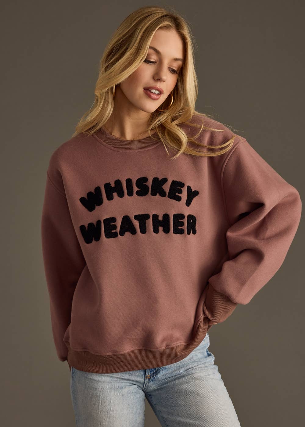Mocha Whiskey Weather Sweatshirt