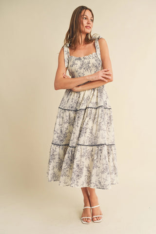 Chloe Floral Midi Dress