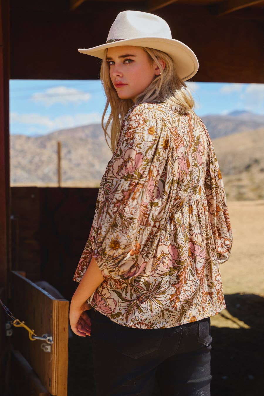Teri Floral Blouse