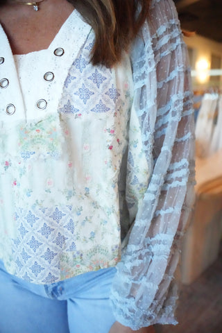 Darlene Balloon Sleeve Top