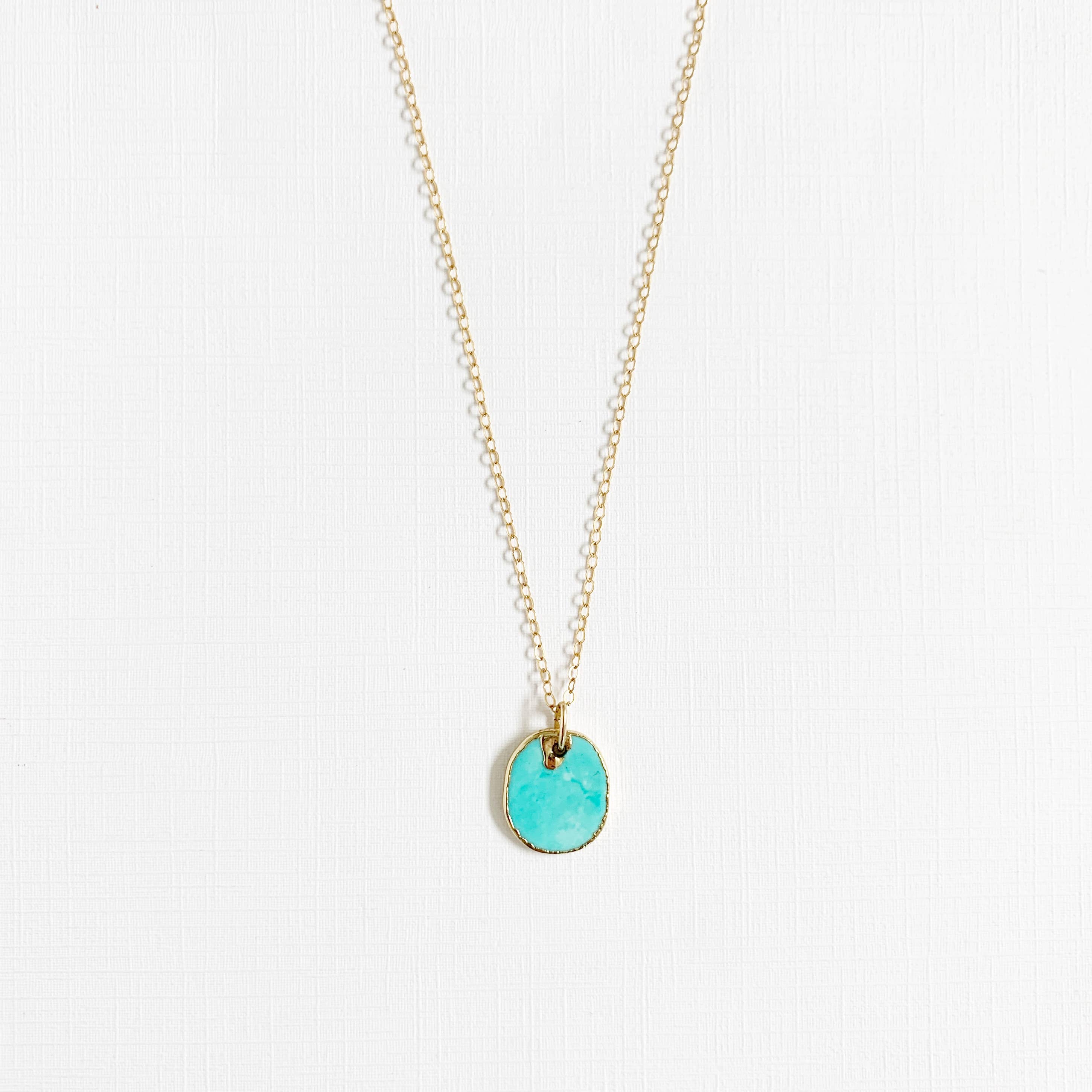 Free Spirit Turquoise Necklace Gold Filled