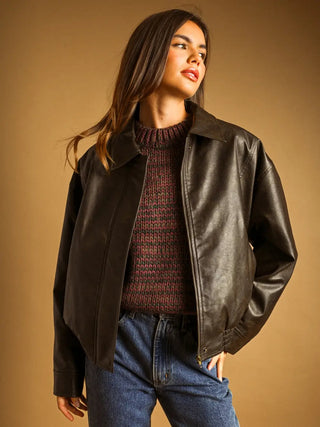 Darby Faux Leather Jacket