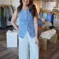Callie Button Down Vest