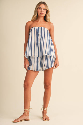 Cove Striped Shorts Set