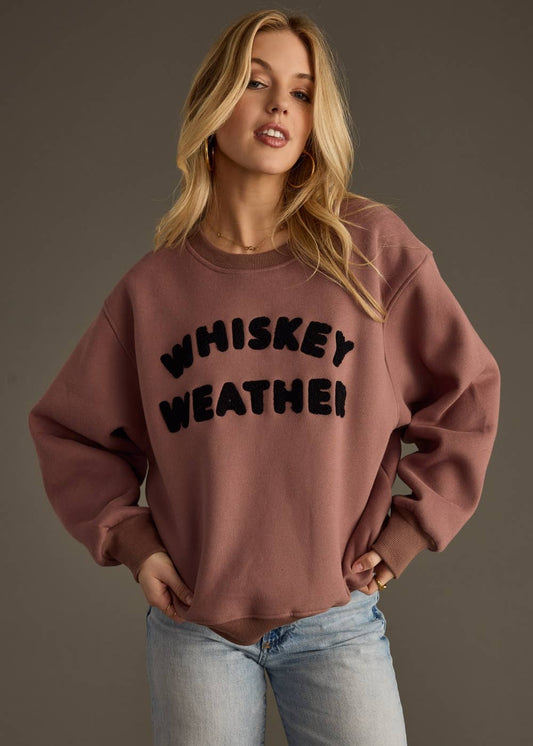 Mocha Whiskey Weather Sweatshirt
