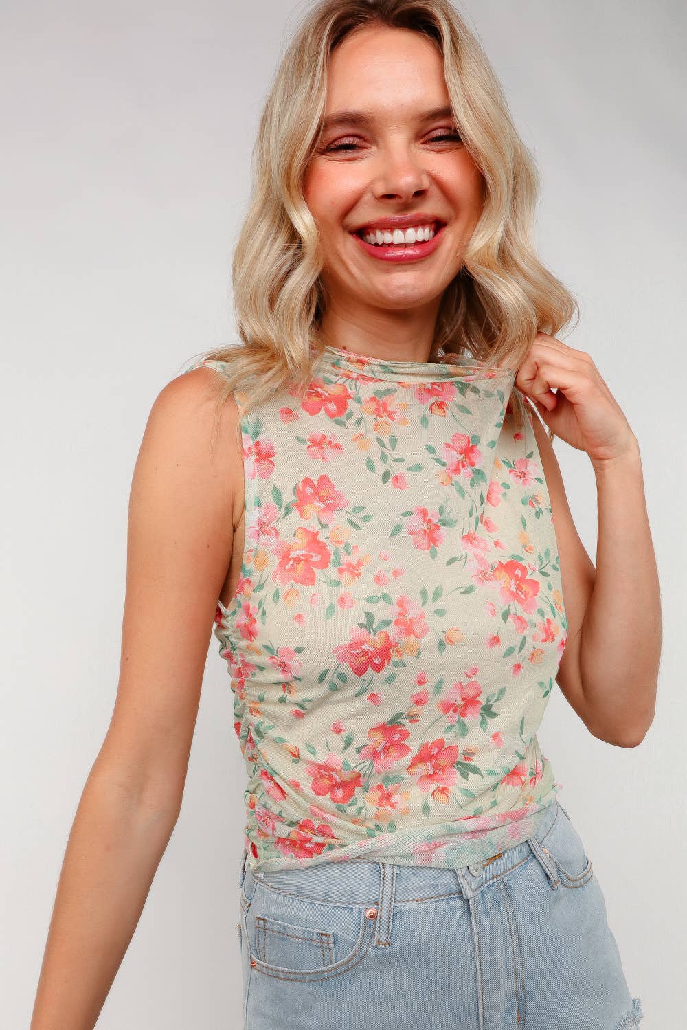 Sunny Sheer Floral Top
