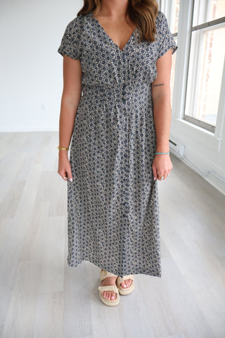 Sanna Iris Floral Midi Dress
