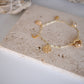 Lunar Solstice Gold Charm Bracelet