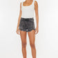 Ace Black Denim Shorts