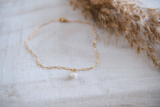 Bloom – Dainty Gold-Filled Anklet for Women | Minimalist Summer Jewelry
