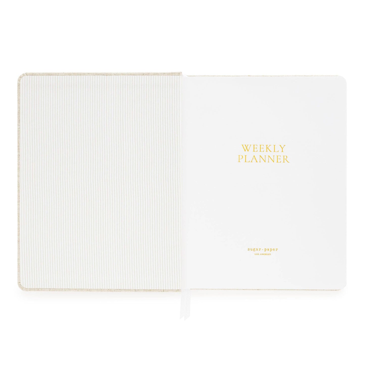 Undated Weekly Planner, Flax