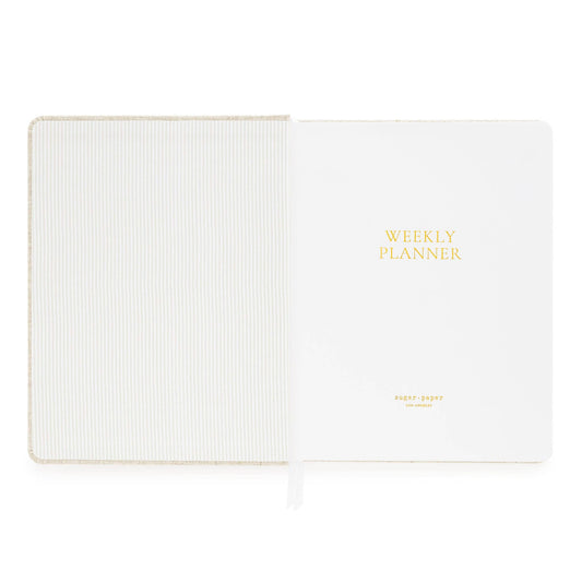 Undated Weekly Planner, Flax