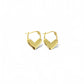Lover Heart Gold Filled Hoops Earrings