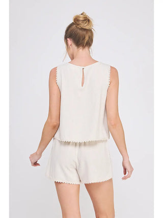 Valerie Lace Trim Top