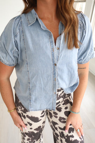 Danielle Denim Button Down