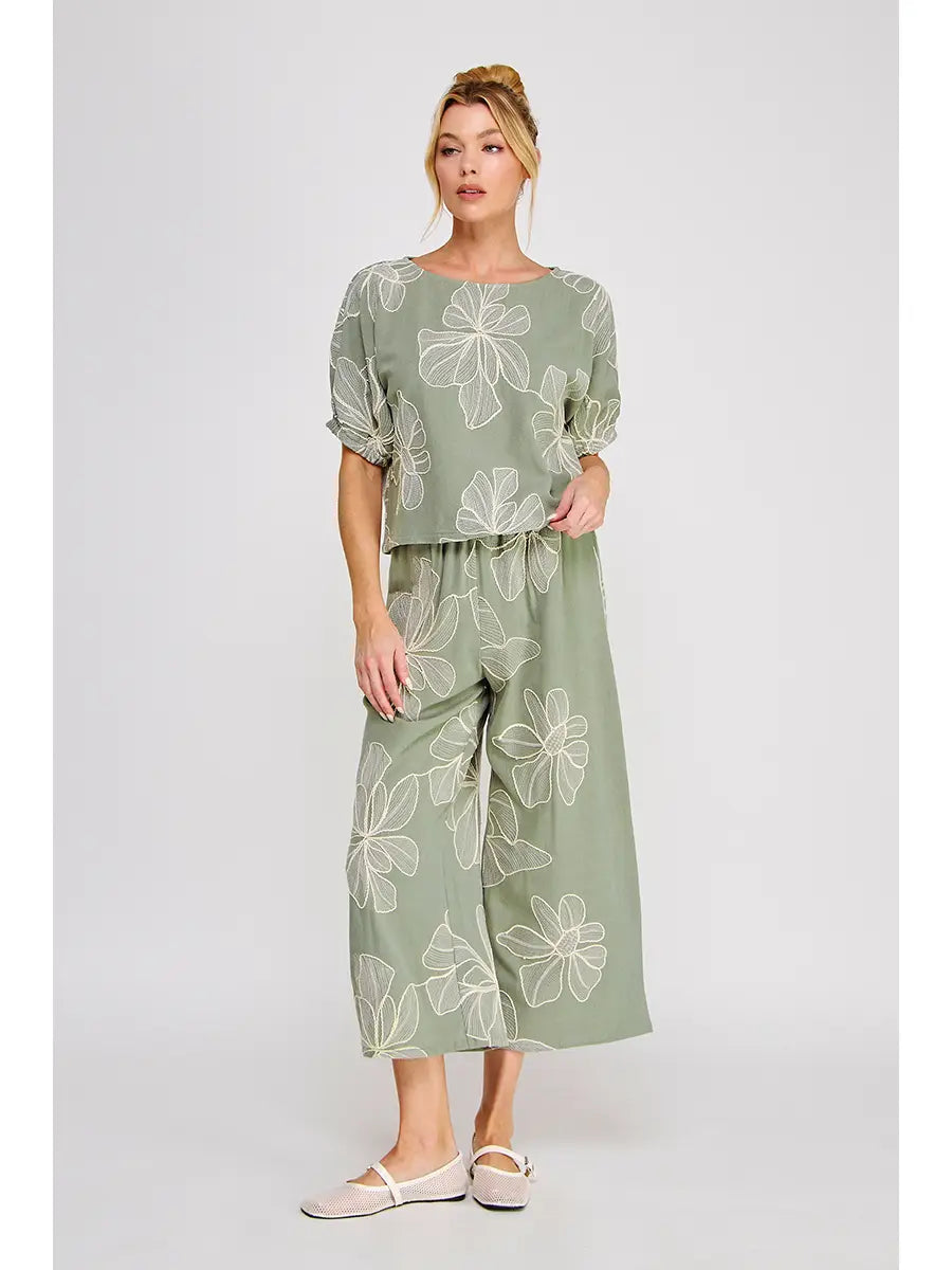 Maya Embroidered Pants