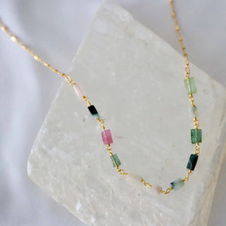 Tourmaline Bar Necklace