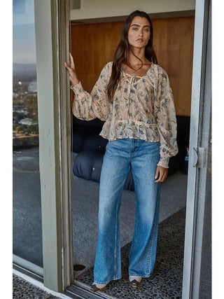 Thea Sheer Floral Top