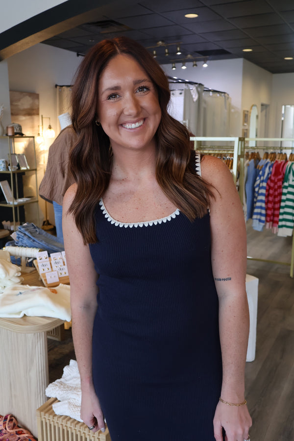 Cora Ribbed Sweater Dress