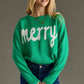 Kelly Green Merry Sweater