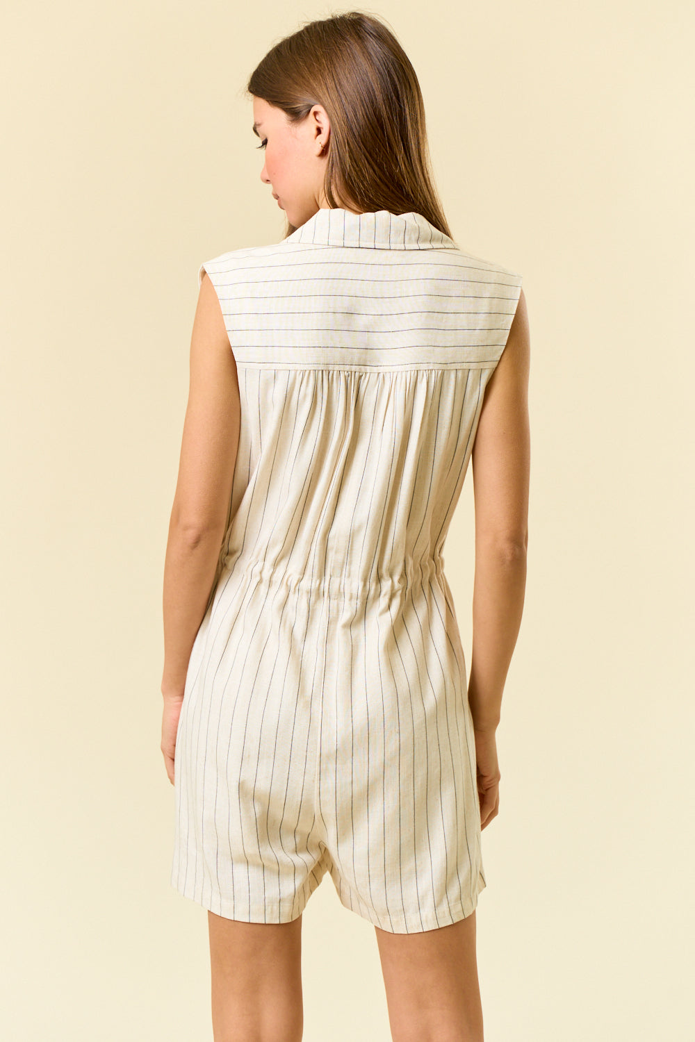Delilah Pin Stripe Romper