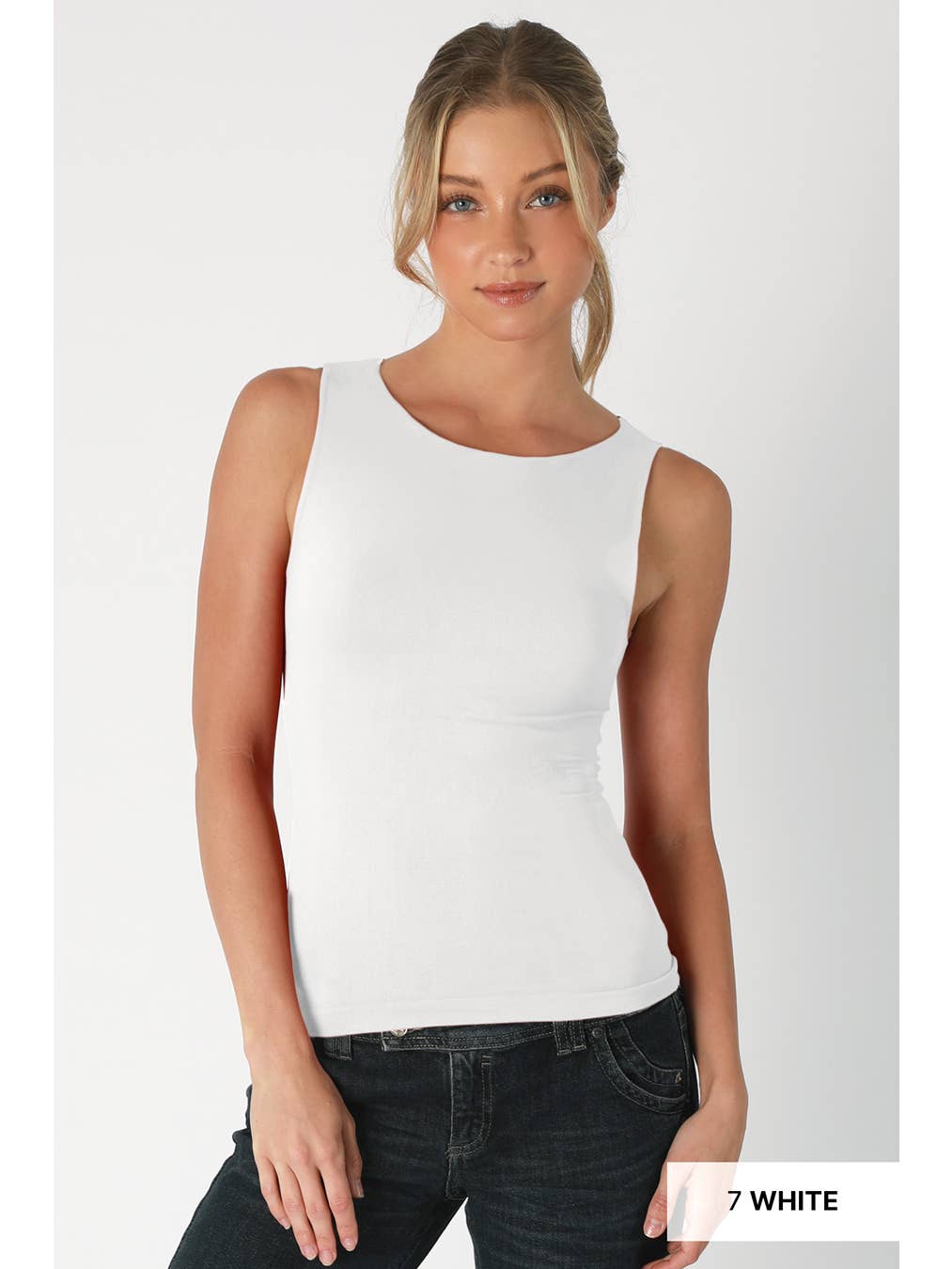 Gianna Clean Boat Neck Tank Top