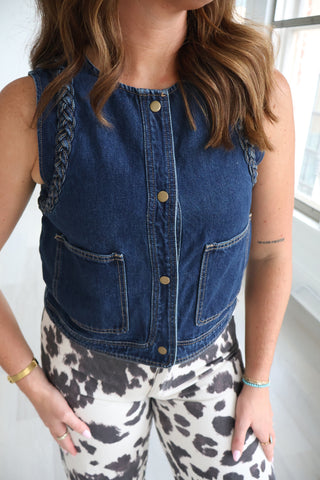 Billie Braided Trim Vest