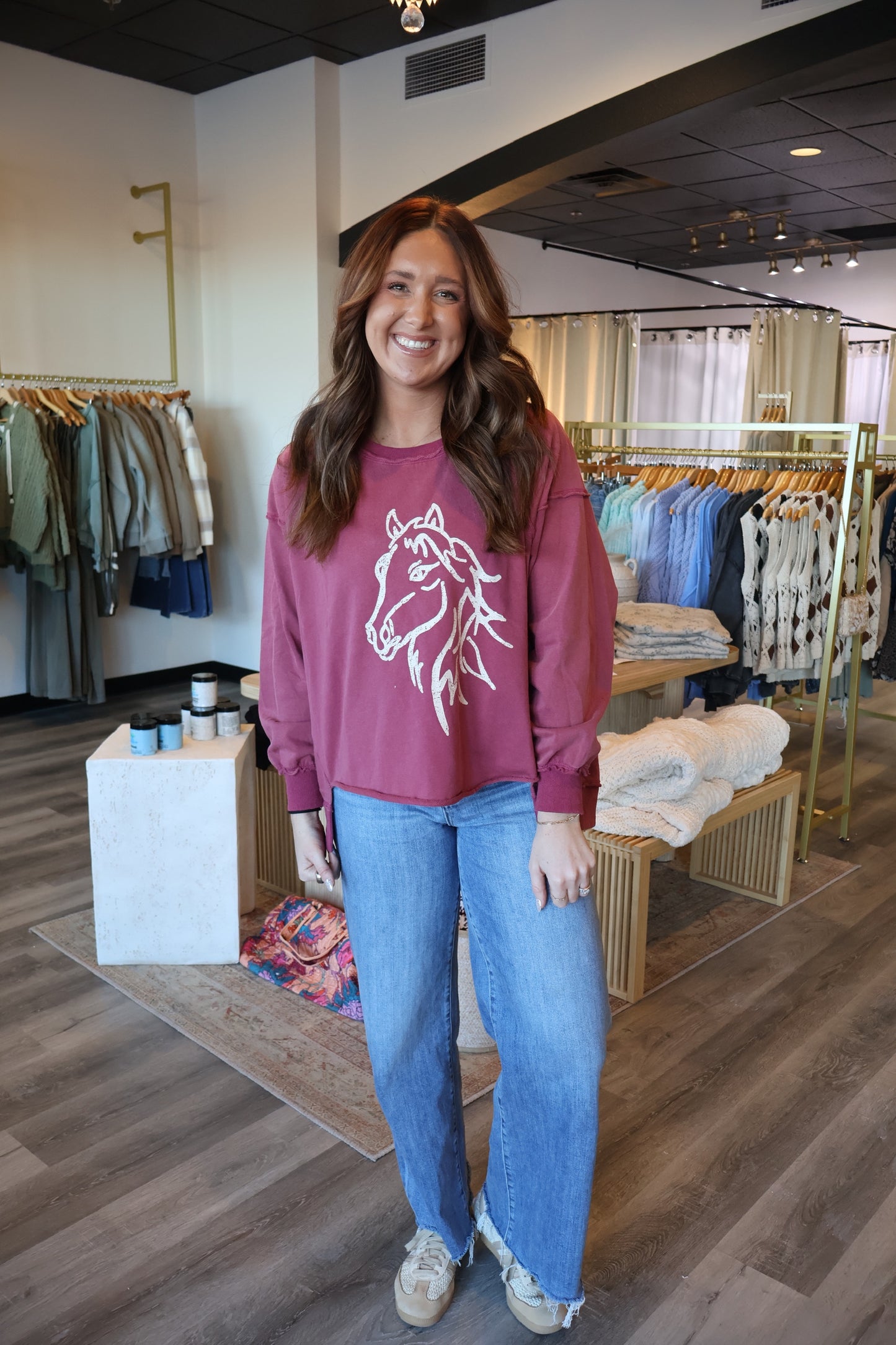 Caroline Dropped Shoulder Sweatshirt