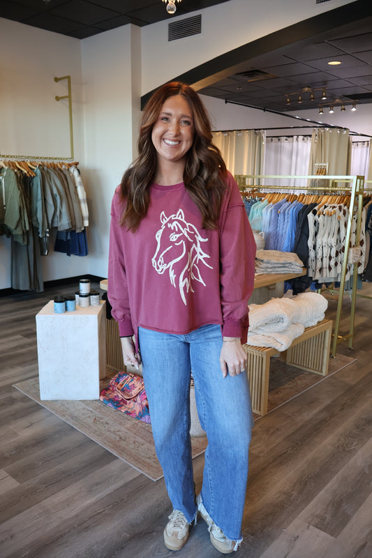 Caroline Dropped Shoulder Sweatshirt