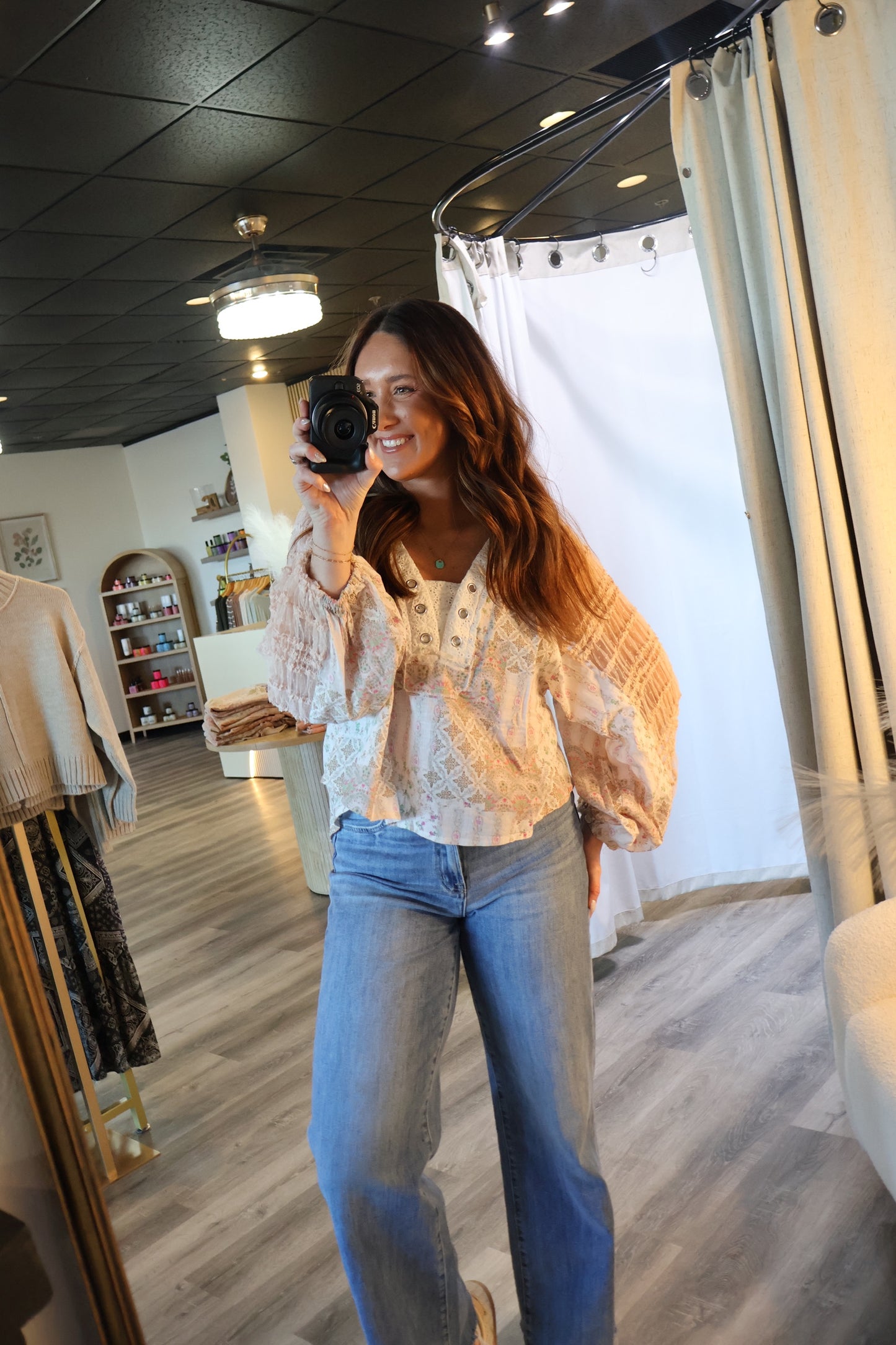 Darlene Balloon Sleeve Top