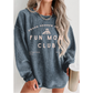 Fun Mom's Club Oversized Ribbed Crew