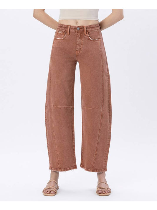 Ameilia High Rise Twist Barrel Jeans