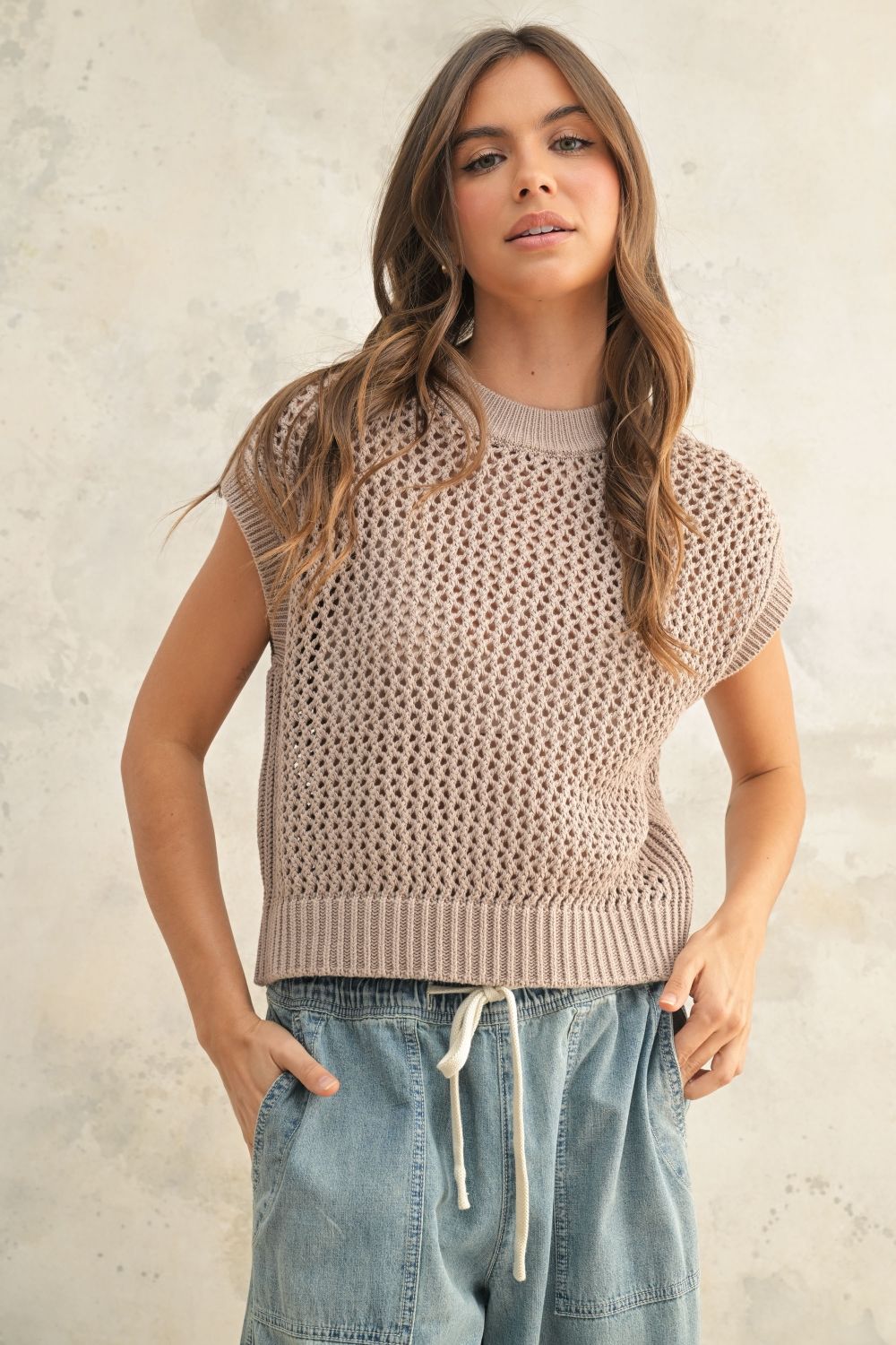 London Crochet Knitted Top