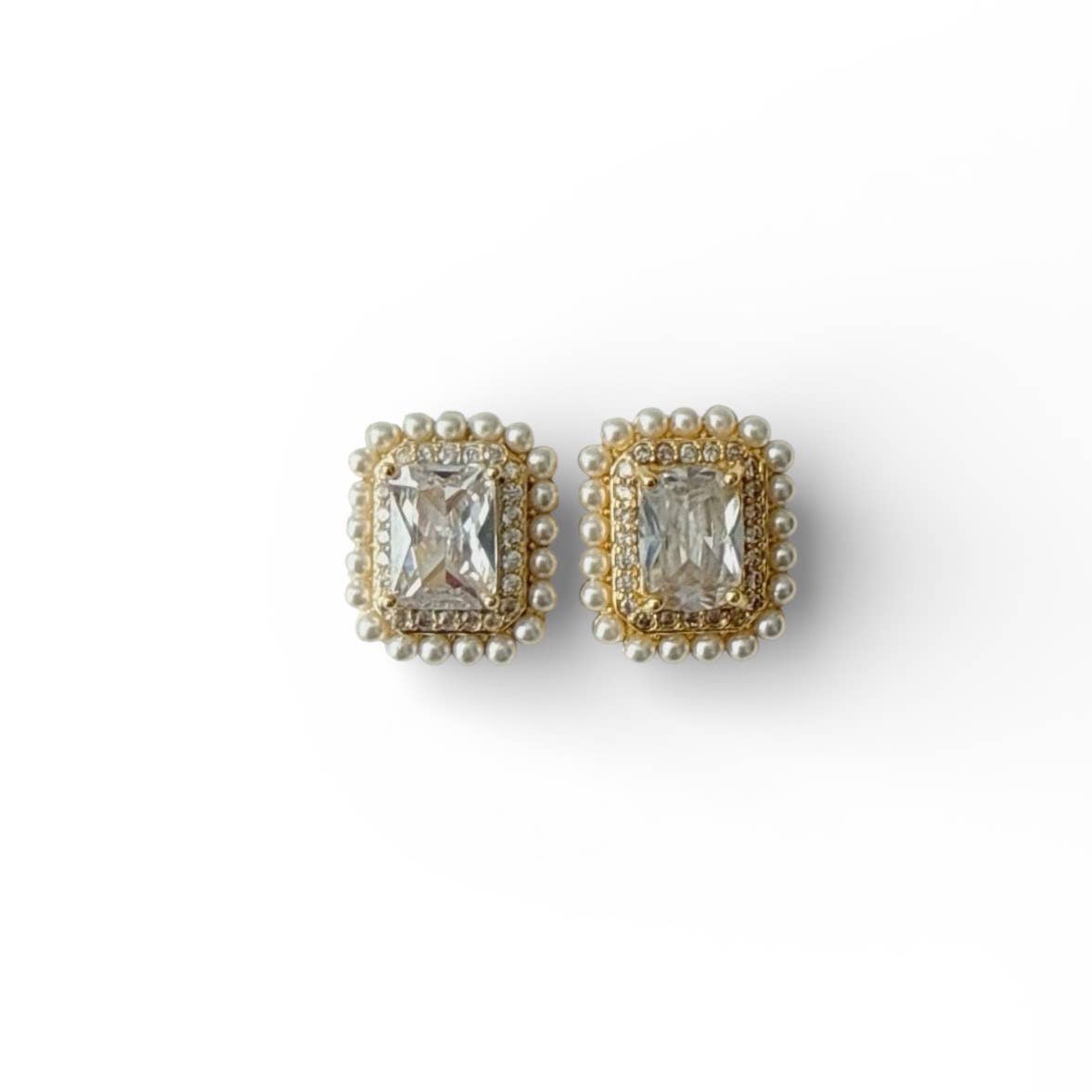 Eva Baguette Diamond Studs Earrings