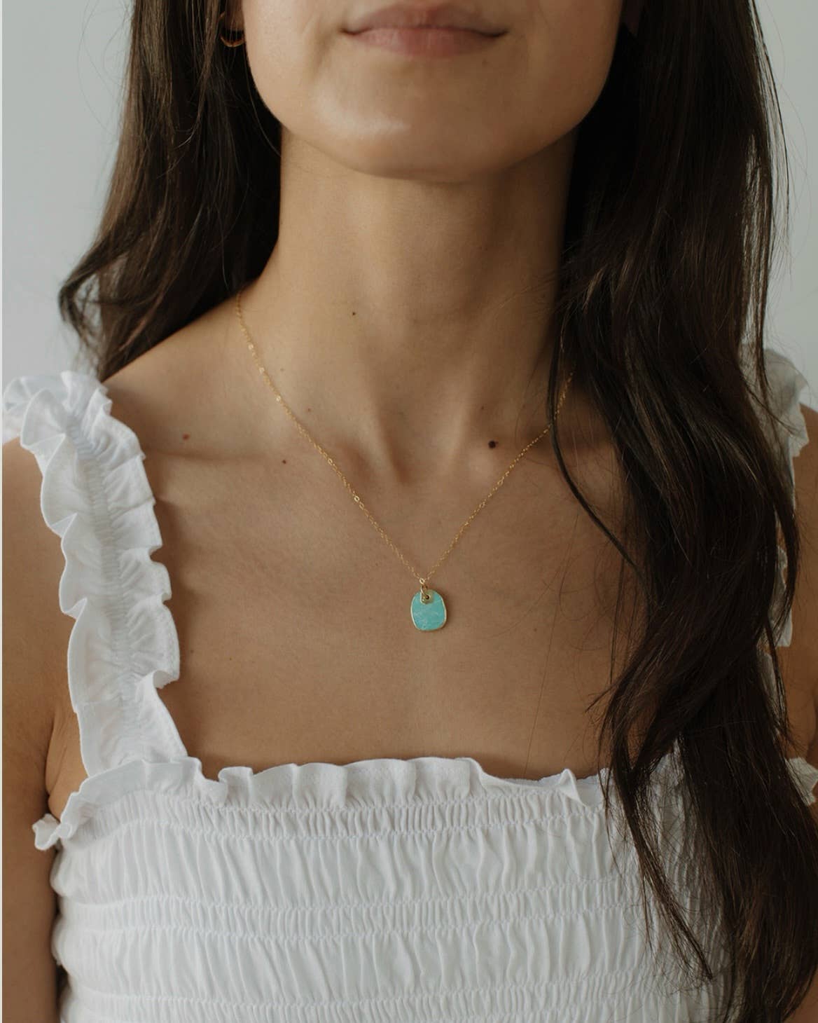 Free Spirit Turquoise Necklace Gold Filled